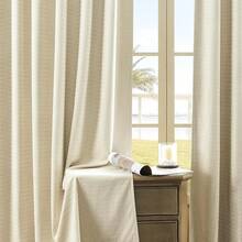 Timeper - cortina oscurecedora de terciopelo crema de 108 en 1 panel, con patrón de orejas de trigo, cortina de ventana con aislamiento térmico de lujo para sala de estar, recámara, pestaña trasera y - Beige Crema - Ver 10