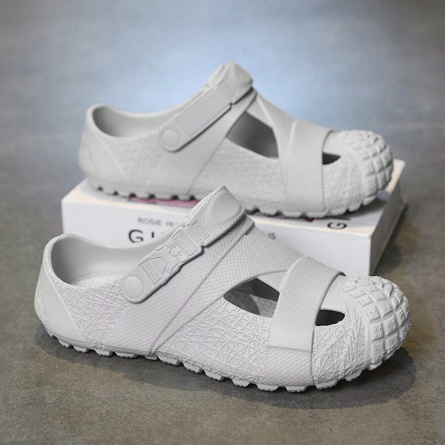 نعال نسائية خفيفة الوزن من مادة EVA قابلة للتنفس ذات لون أحادي، مناسبة للارتداء اليومي والخارجي والشاطئ