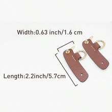 1pc Brown Faux Leather Adjustable Crossbody Bag, Versatile Shoulder Strap Handbag For Women - Brown - View 20