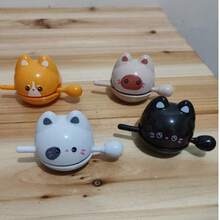 木制鱼形放松装饰，办公桌减压噪音器，可爱佛像式治疗生日礼物 - 彩色 - 查看 10