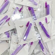 1 包/3 包睫毛延长护理套装，适用于沙龙，包括后期护理卡、注意事项、睫毛延长套装、眉毛工具、返校化妆工具