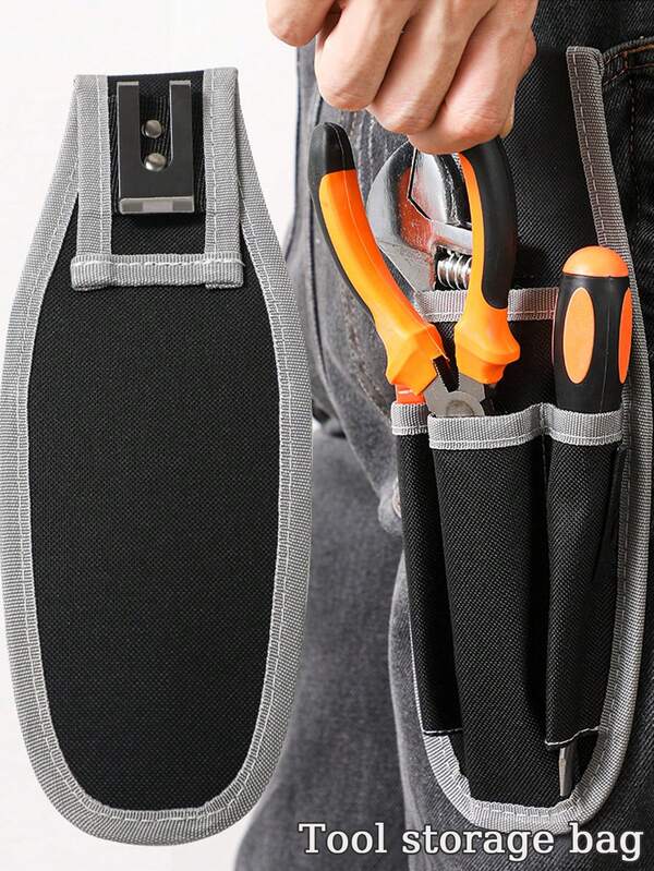 1Pc Tool Waist Bag Thickened, Wear-Resistant And Sturdy Multifunctional Tool Kit For Woodworking And Storage Bag, Sturdy Tool Waist Hanging Bag, Portable Waist Bag For Portable And Portable Small Waist Bags