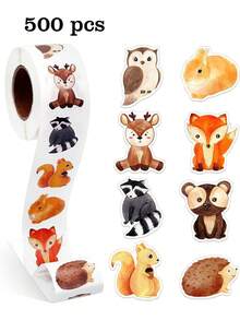 500 miếng/cuộn miếng dán hình con ong hoạt hình tự dính, chú ong nhỏ chăm chỉ làm phần thưởng cho giáo viên, động lực học tập, cuộn miếng dán hoạt hình tự làm, miếng dán PVC chống thấm nước, đồ dùng học tập, trở lại trường - Nhiều màu - Xem 9