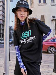 Skechers Skechers Mode Lässig Sportlich Retro Plateau Lässig Schuhe, tolle Geschenkidee für Studenten, Angestellte, Wandern/Pendeln, bequemes Outdoor T-Shirt für Herren