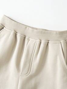 Annil Ropa infantil para niños, niños de mediana edad y niños pequeños, Teenagers, pantalones de punto de cintura completa, ropa deportiva y sudor casualpants para otoño - Albaricoque - Ver 3