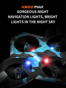 4DRC K500泡沫遥控飞机玩具，具备360°翻滚和悬停功能 | 定高飞行 | 适合初学者，带LED灯 | USB充电遥控飞机，是男孩生日/圣诞节/万圣节的完美礼物