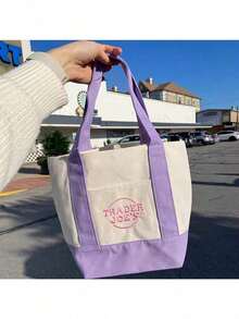 4Pcs-Set Of Four Trader Joe's Mini Canvas Totes Bags - 4 chiếc - Xem 6