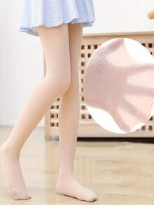 1 Pair Girls Velvet Soft Solid Color Leggings Leggings - Teen Ballet And Casual Wear Leggings, Stretchy And Comfortable, Teen Dance Wear |Smooth Appearance Bottom Pants |Spandex Fabric Pantyhose, Girls Bottom Pants - Multicolor - View 23