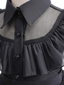 Children's Puff Skirt Set Includes Socks, Bag, Carnival/Black Party Evening Dress, Dreamy Princess Costume - Black - View 6