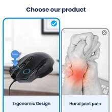 Gaming Mice - 黑色 - 查看 4