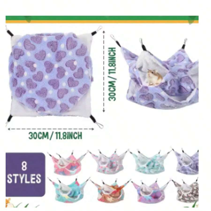 Hamster Hammock Rodent Hamster Bed Rats Accessories For Rat Hammock For Rats Hammock For Rodents Guinea Pig House CXW04 - Purple - View 1