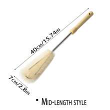 1pc Wood Handle Cup Brush, Long Handled Bottle Cleaning Brush, Kitchen Bottle & Cup Cleaning Tool
