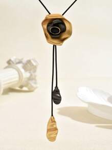 1 pieza Collar largo de mujer vintage casual, cadena de suéter, adecuado para uso diario y de fiesta, regalo para vacaciones