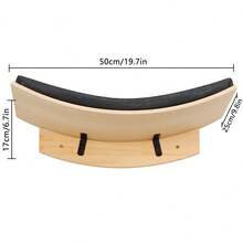 1件套猫咪壁挂架兼栖木，弧形猫吊床带柔软垫子，猫咪壁挂台阶 - 彩色 - 查看 5