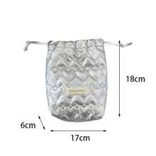 1个可爱绗缝相机包，CCD收纳包，相机包，耳机收纳包，多功能收纳包，材质柔软，防摔防尘，小巧便携，适合存放黑卡相机，简约便携，防摔防刮，多用途户外使用，相机配件旅行必备，邮轮必备，宿舍必备，生日礼物，伴娘礼物，母亲节礼物，教师节礼物，情人节礼物 - 彩色 - 查看 11