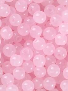 100 件 8 毫米彩色玻璃珠，仿玉材料，玻璃圆珠，适用于手工 DIY 手链、项链、珠宝配饰 - 彩色 - 查看 28