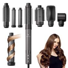 6 In 1 Air Wrap Hair Styler - Hair Dryer Brush Set, Powerful Multi-Styler Blow Dryer Brush With Auto-Wrap Curlers, Thermal Brushes For Drying/Curling/Straightening - Xem 2