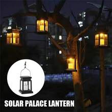 1PC Outdoor Solar Lighting Lights, Solar Lanterns, Intelligent Flashing Flameless Candle LED Lights, Solar Lights For Garden Outdoor Hanging Decoration, Used For Dining Table, Yard, Lawn, Outdoor Party Decoration - Multicolor - View 2
