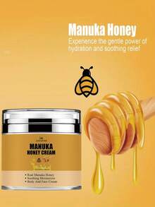 Honey Cream, A Soothing And Moisturizing Cream/Body Butter That Can Be Used For Body And Facial Care, Providing All-Over Hydration.