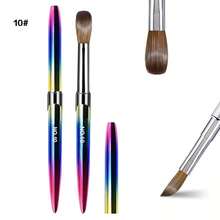 Professional Single Acrylic Nail Brush Kit - For Crystal Nails/Gel Extensions/Polygel/Polish | Salon & Home DIY Nail Art Tool - Multicolor - View 7