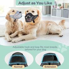 1pc Black New Style Dog Muzzle Net Breathable Dog Mouth Cover, Safe Anti-Choke Dog Muzzle, Anti-Barking Anti-Biting Muzzle