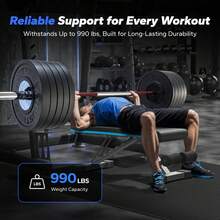 MERACH Weight Bench, Foldable Weight Benches For Home Gym With 990 LBS, Adjustable Weight Bench With 72 Training Angles, Incline Bench Press For Full Body - 黑色 - 查看 3