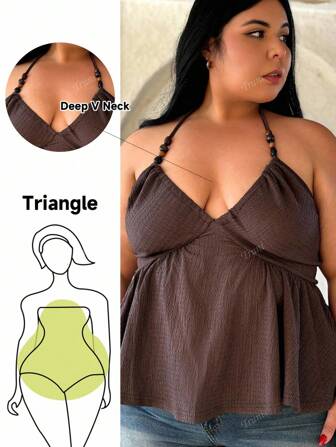 Truni Plus Size Jacquard Bohemian Spaghetti Strap Casual Elegant Resort Beach Camisole Top For Women