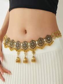 1pc Fashionable Beaded Waist Chain, Suitable For Parties, Beach Vacations