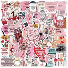 50 张粉色励志贴纸 可爱粉色美学贴纸 励志贴纸包 卡哇伊语录贴纸 乙烯基防水贴纸 适用于水瓶、电脑、笔记本电脑、手机、行李箱、笔记本、冰箱、学校用品、返校 - 彩色 - 查看 7