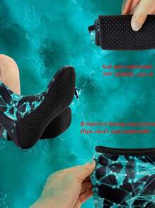 1 Pair Waterproof & Warm Diving/Beach Socks, Dual-Purpose - Multicolor - View 7