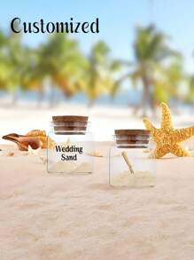 Custome Honeymoon Sand Bottle - Vacation Keepsake - Honeymoon Gift, Honeymoon Keepsake Jar, Honeymoon Keepsake Bottle, Vacation Beach Sand