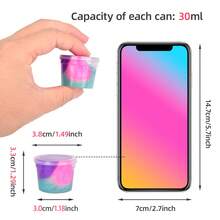 11-28pcs Galaxy Slime,Slime Party Favors,Easter Basket Filler Gifts,Christmas Stocking Stuffers,Classroom Rewards,Roller Skates Goody Bag,Cupcake Rocket,Fidget Toys - Multicolor - View 6