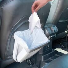 Glad Roomate - cubeta de basura plegable |   cubeta de basura de viaje compacto con diseño expandible que ahorra espacio |   Cesta de eliminación para interiores y exteriores, 2 galones, color blanco 2NPZ - 2 galones - Ver 4