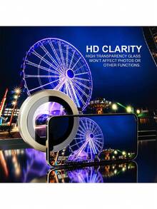 BOLLYMORE 3片装超清钢化玻璃摄像头镜头保护膜，兼容 17/17 Pro/17 Pro Max/17 Air/16/16 E/16 Pro/Pro Max/15 Pro Max/15 Pro - 表面光滑，强力粘合，带金属保护盖