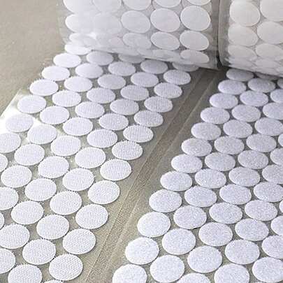 1000/500/200片 15mm/10mm 大号自粘圆点贴纸 - 适用于家庭、办公室和教室，防水强力粘胶，易于使用和移除，是DIY、手工制作和整理收纳项目的理想之选