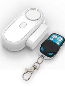 無線門鈴-遙控門鈴(可選：附帶或不帶遙控器)-窗戶開啟警報器-家庭安全感應器-泳池警報器-多功能磁性接觸門鈴/泳池閘門警報器/冰箱門警報器/強行進入警報器 - 白色 - 查看 13