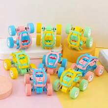 Stunt Inertial 4WD Off-Road RC Car Model, Self-Propelled Stunt Attributes, Inertial Drive No Charging Needed, Smooth Tumbling & Rotating Actions, Durable Body Suitable For Endless Play, An Energetic & Versatile Toy Car! Inertial 4-Wheel Drive Off-Road Toy Car Model, Shockproof, Suitable For Youth Festival, Battery-Free Colorful Macaroon Monster Car Toy - Multicolor - View 6