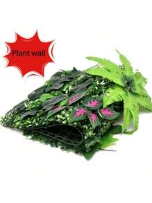 Mur arrière décoratif avec plante artificielle de pelouse Milan. Fausse pelouse, fleurs artificielles. Certaines couleurs sont aléatoires, sous réserve du produit réel reçu.