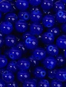 100 件 8 毫米彩色玻璃珠，仿玉材料，玻璃圆珠，适用于手工 DIY 手链、项链、珠宝配饰 - 彩色 - 查看 10