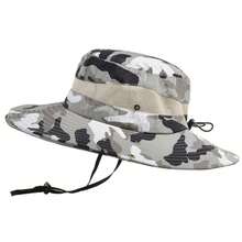1pc Men And Women Fashion Casual Camouflage Breathable Wide-Brimmed Outdoor Large Brim Fisherman's Hat Mountaineering Cap, Outdoor Camping Hiking Fishing Wilderness Adventure Travel Outdoor Sports Sun Hat, Couple Hat, Father's Day Gift - Ngụy trang màu be - Xem 2