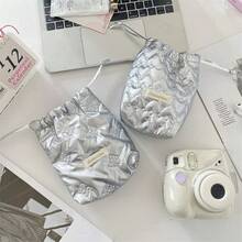 1个可爱绗缝相机包，CCD收纳包，相机包，耳机收纳包，多功能收纳包，材质柔软，防摔防尘，小巧便携，适合存放黑卡相机，简约便携，防摔防刮，多用途户外使用，相机配件旅行必备，邮轮必备，宿舍必备，生日礼物，伴娘礼物，母亲节礼物，教师节礼物，情人节礼物 - 彩色 - 查看 10