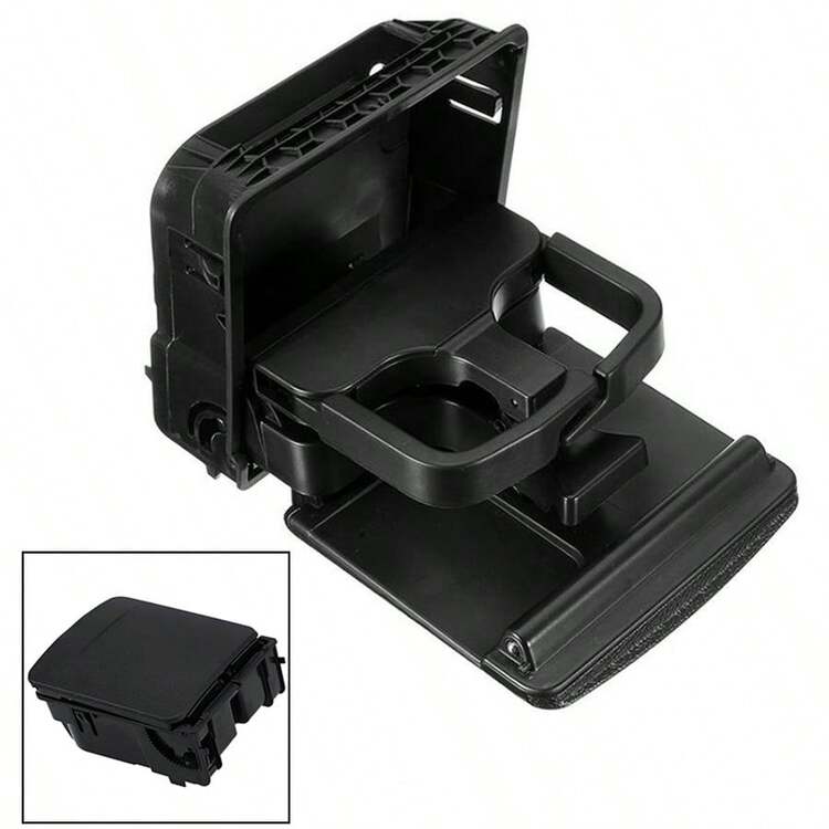 Rear Center Console Armrest Cup Holder For Vw Jetta Golf Mk5 Mk6 Gti Eos Rabbit - Black - View 7