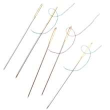 30Pcs Cross Stitch Needles With Stainless Steel Needle Threader DIY Embroidery Hand Needles Sewing Needles In Transparent Box ﻿