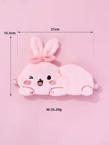 1pc Polyester Cute Panda Shaped Eye Mask, Lightweight & Blackout, Suitable For Women Daily Rest - Multicolor - View 11