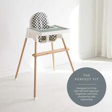 Antilop Hochstuhl Fußstütze, aus natürlichem Bambus und Holz gefertigt, Hochstuhl Zubehör, höhenverstellbar, Baby Fußhocker, Baby Hochstuhl Fußstütze, rutschfest