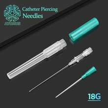 Kit de catéter IV de liberación automática para perforación de oreja y nariz, herramientas de perforación corporal, suministros de perforación, Nuevo surtido de 8 piezas de agujas de catéter de acero de 14G, 16G, 18G, 20G para perforaciones - Multicolor - Ver 12