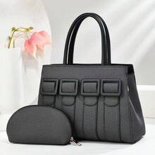 Women Top Handle Bags - 酒紅色 - 查看 5