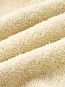 Men's Sherpa Hoodie Sweatshirt, Thick & Warm Wool Lining Hooded Tracksuit With Pocket, Winter Thermal Lined Sportswear Set, Casual Outfit, Fleece Hoodie + Fleece Pants 2 Pieces Set - Black - View 8