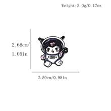 Sanrio Sanrio 1 szt./5 szt. Hello Kitty Kuromi Anime Cartoon Urocza i oryginalna broszka metalowa naszywka, dodatek do odzieży, plecaka, nadaje się do noszenia na co dzień i jako prezent dla przyjaciół. Akcesoria biurowe, koszule, kurtki, biżuteria, Boże Narodzenie, Halloween.