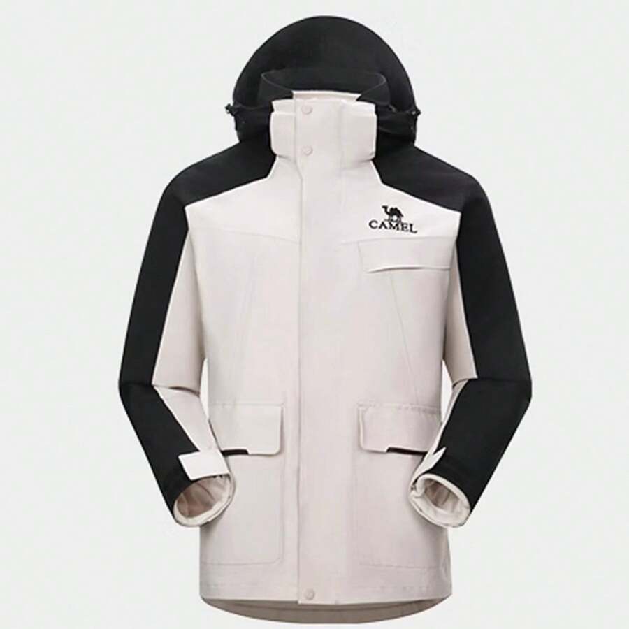 CAMEL CROWN Three-In-One Jacket With Detachable Fleece Liner For Wind And Cold Protection In Autumn And Winter - Phantom Dark Oak Ash - View 1